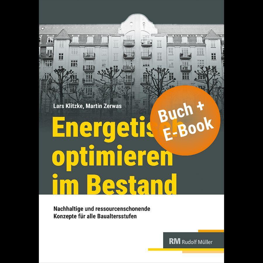 Buchcover: Energetisch optimieren im Bestand - mit E-Book
