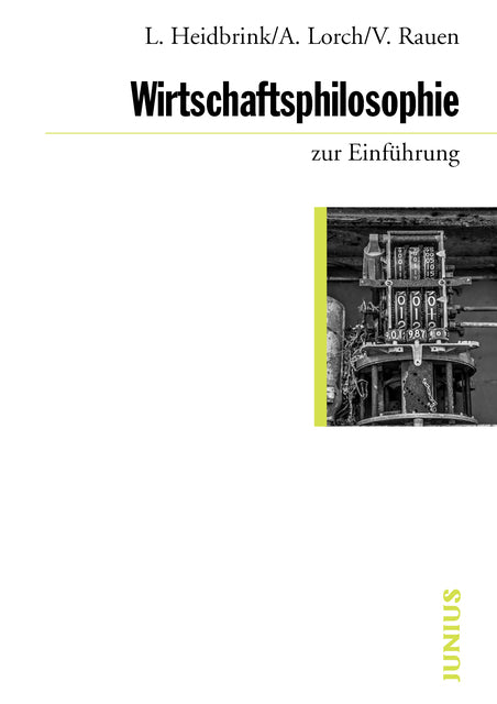 Buchcover: Wirtschaftsphilosophie zur Einführung