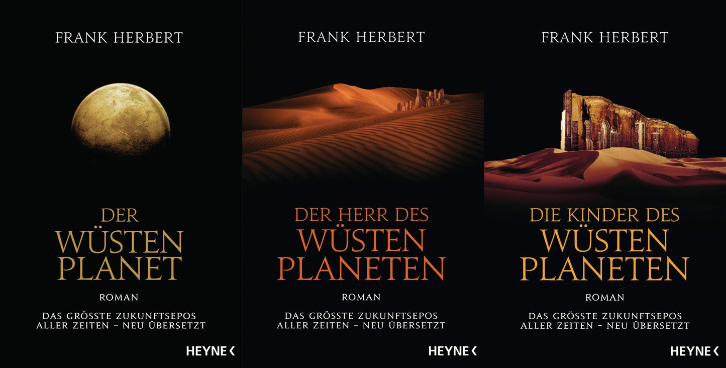 Der Wüstenplanet - neu übersetzt Band 1-3 plus 1 exklusives Postkartenset