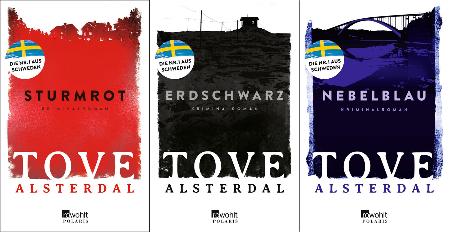 Sturmrot + Erdschwarz + Nebelblau + 1 exklusives Postkartenset