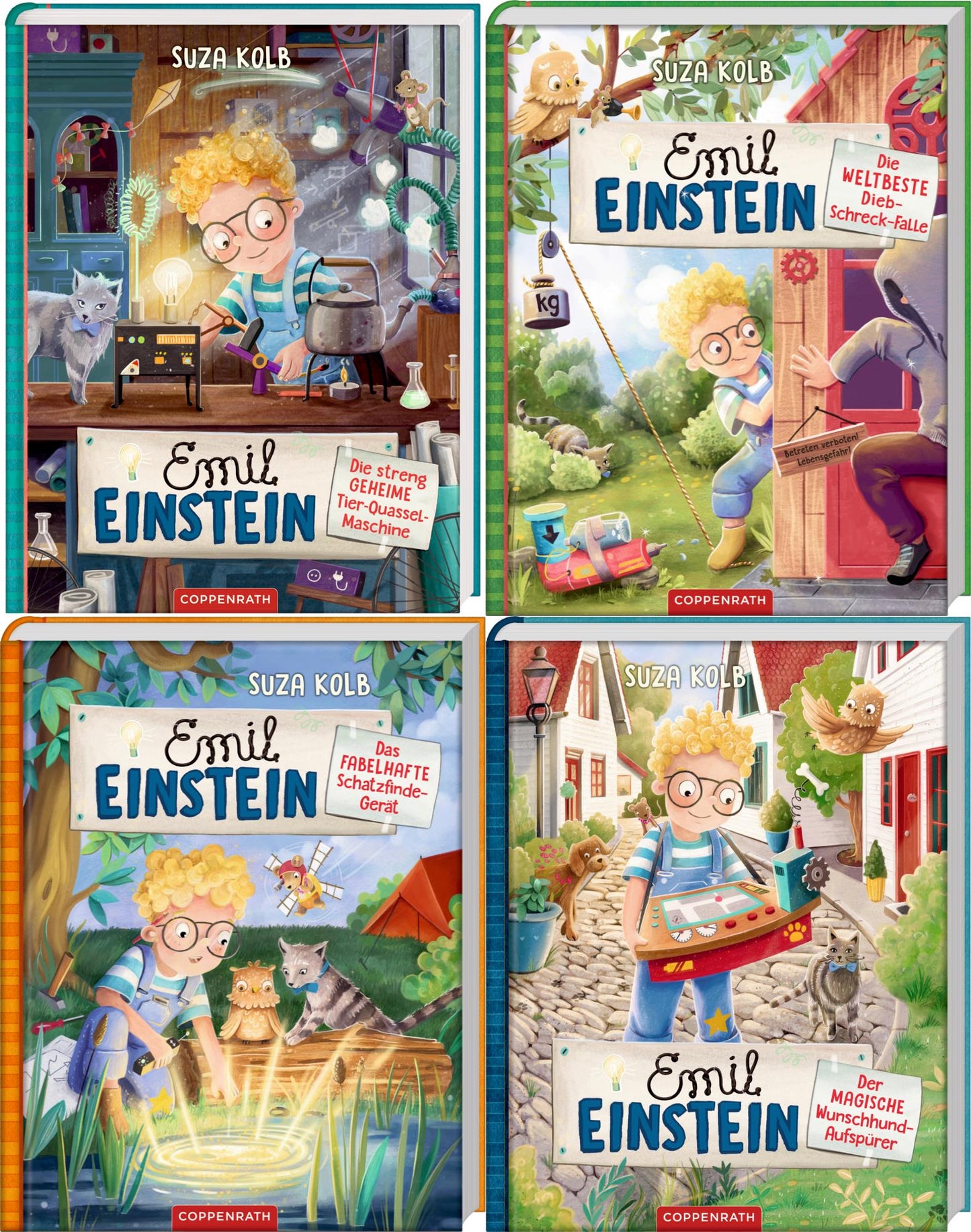 Emil Einstein Band 1-4 plus 1 exklusives Postkartenset