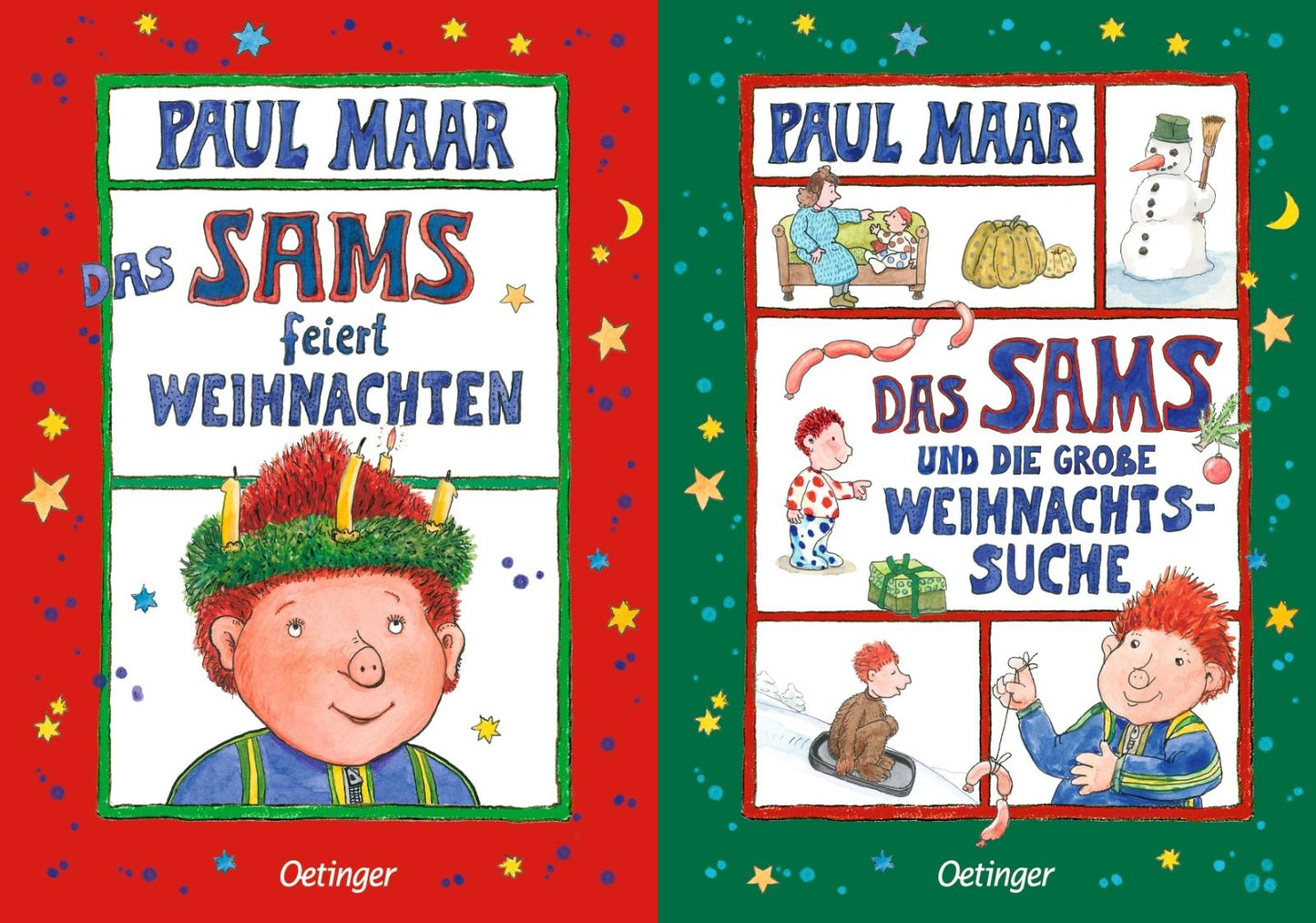 Weihnachten mit dem Sams: 2 Bücher im Set + 1 exklusives Postkartenset