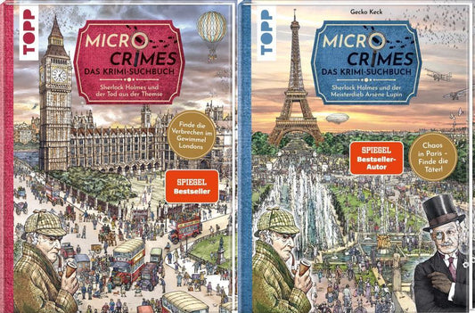 Micro Crimes London + Paris im Set + 1 exklusives Postkartenset