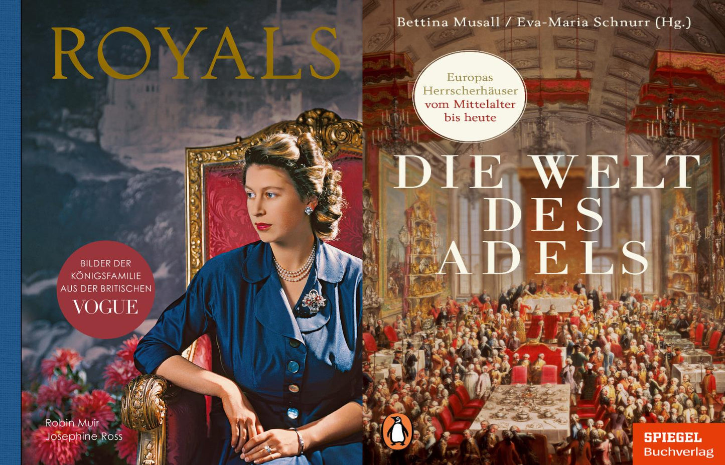 Royals + Die Welt des Adels im Set + 1 exklusives Postkartenset
