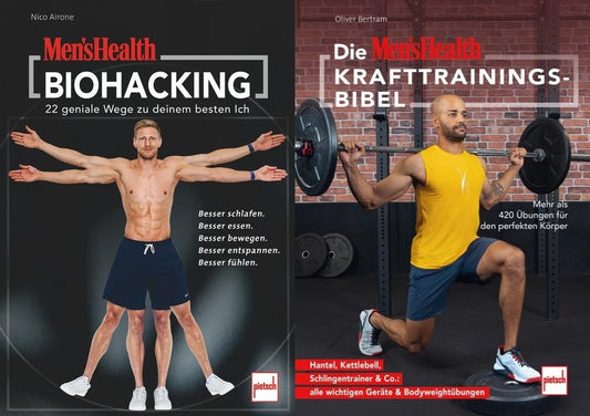 MEN'S HEALTH: Biohacking + Kratftrainings-Bibel + 1 exklusives Postkartenset