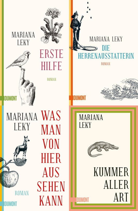 4 schöne Titel der Autorin Mariana Leky + 1 exklusives Postkartenset