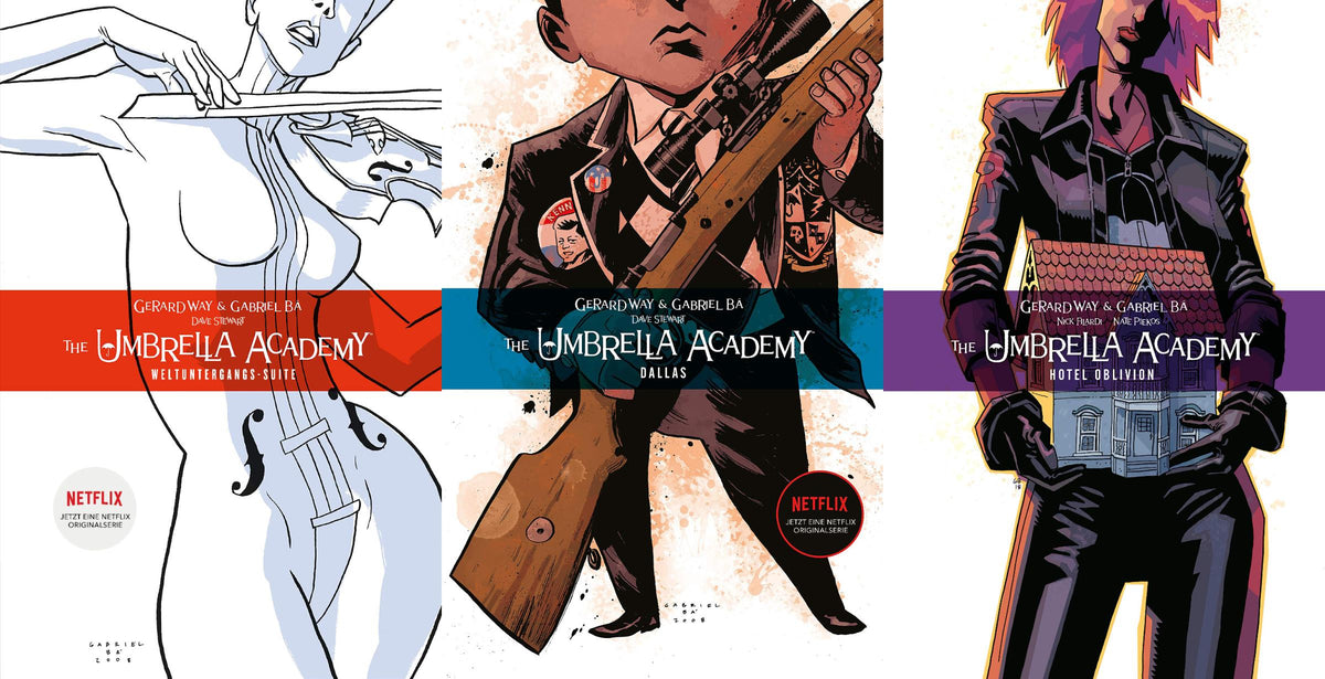 The Umbrella-Academy Band 1-3 plus 1 exklusives Postkartenset