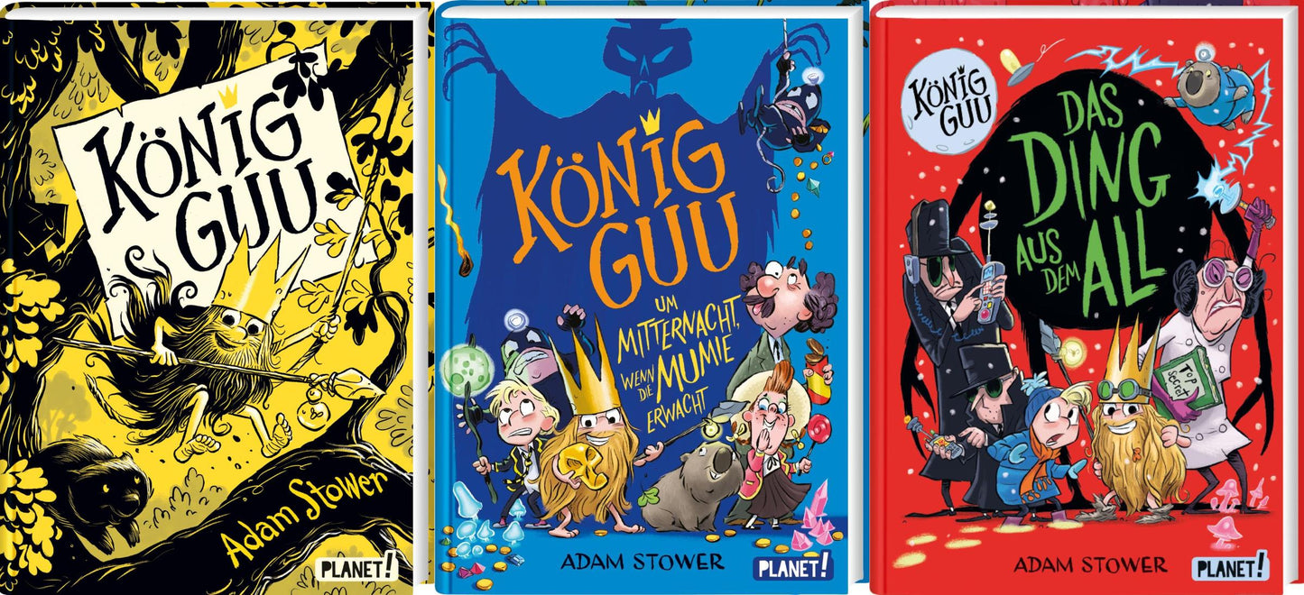 König Guu: lustige Comic-Bücher Band 1-3 plus 1 exklusives Postkartenset