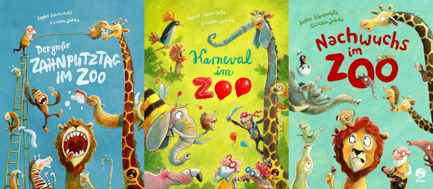 3 schöne Zoogeschichten von Ignaz dem Igel im Set + 1 exklusives Postkartenset
