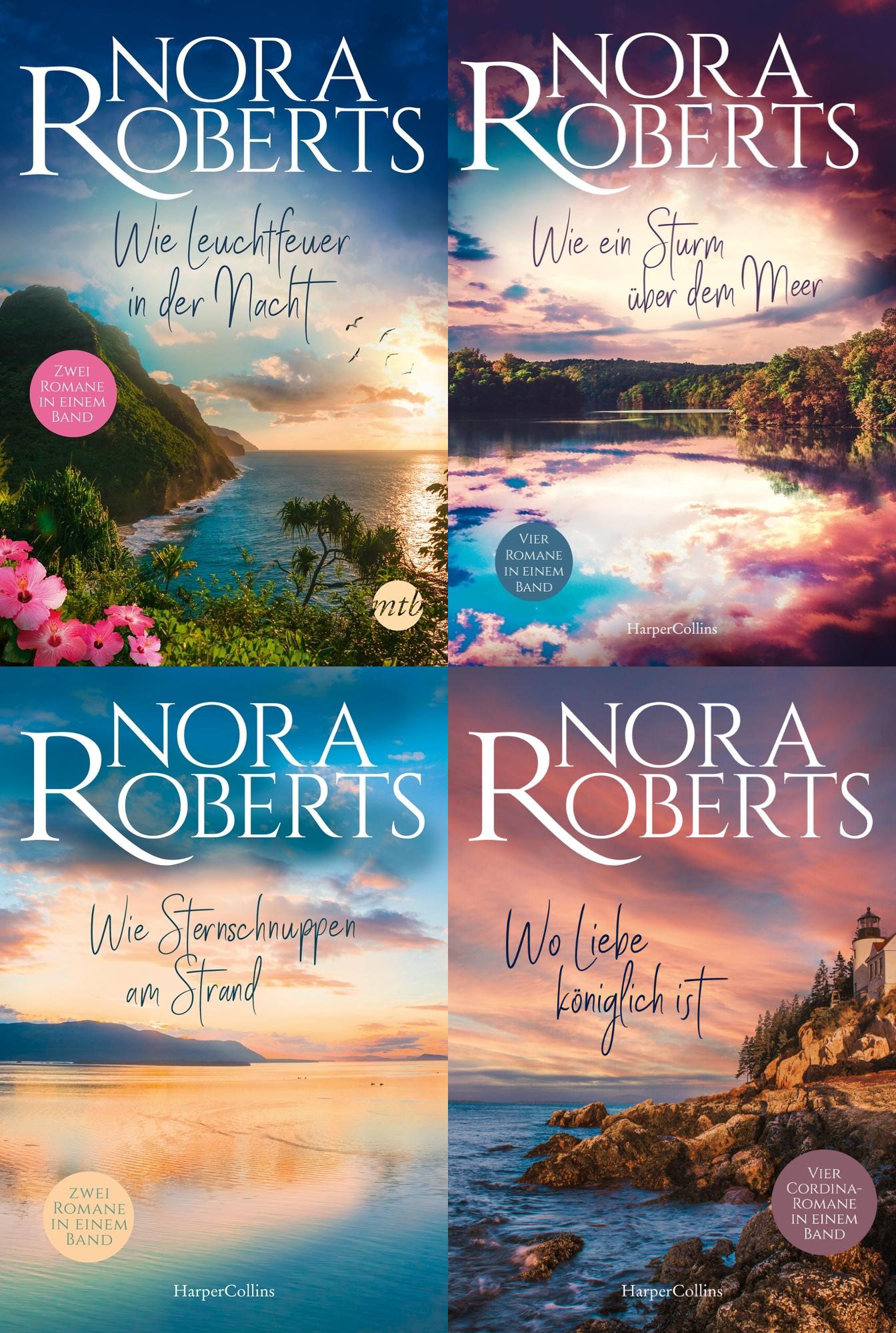 Nora Roberts: 12 wundervolle Romane in 4 Büchern + 1 exklusives Postkartenset
