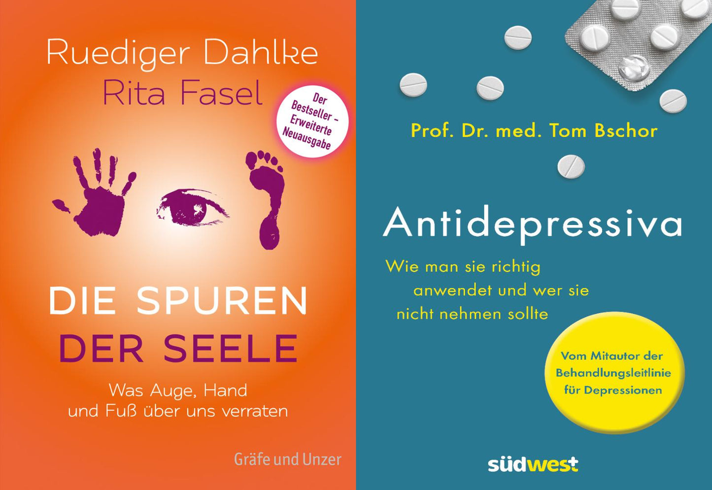 Die Spuren der Seele + Antidepressiva im Set plus 1 exklusives Postkartenset