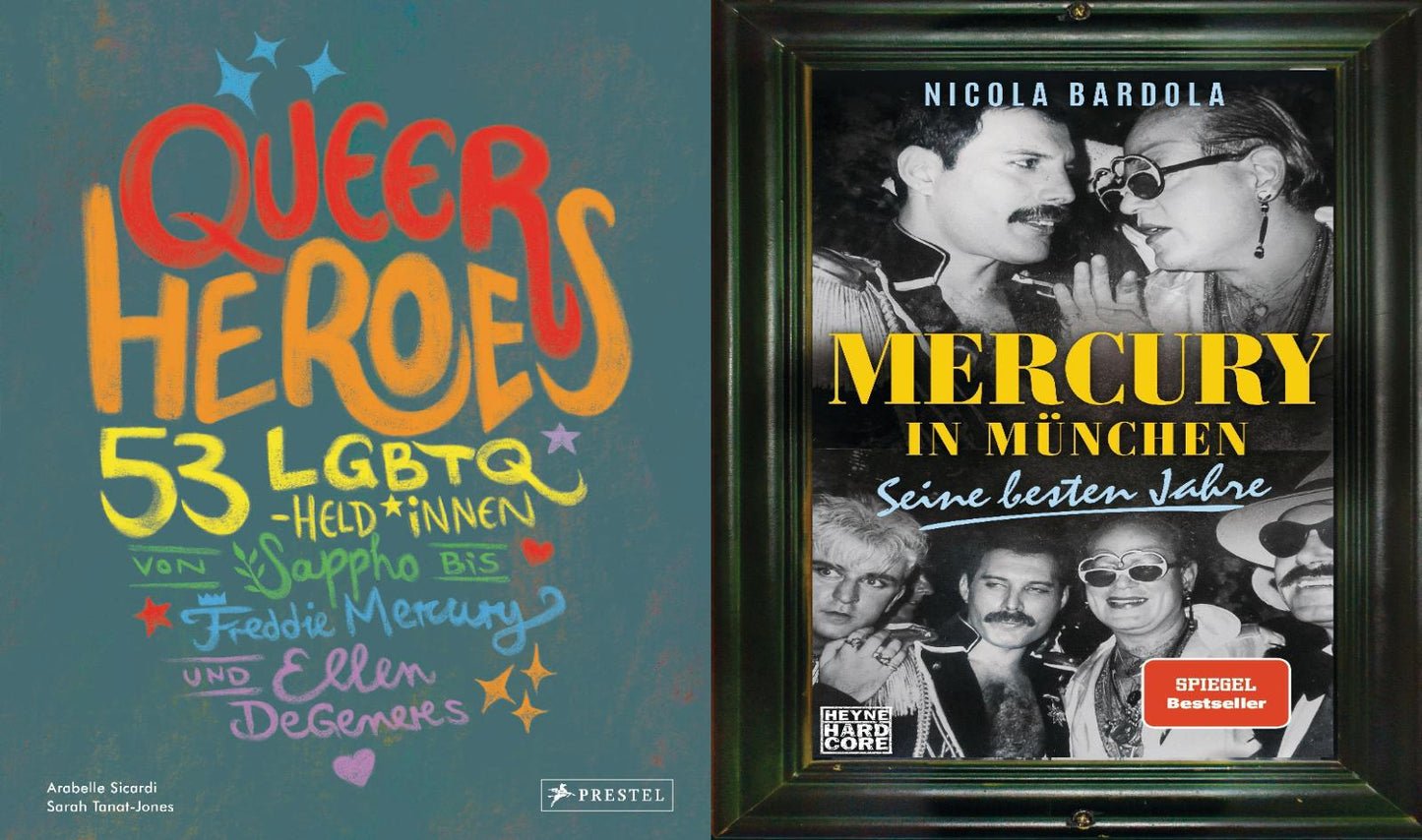 Queer Heroes (dt.) + Mercury in München im Set + 1 exklusives Postkartenset