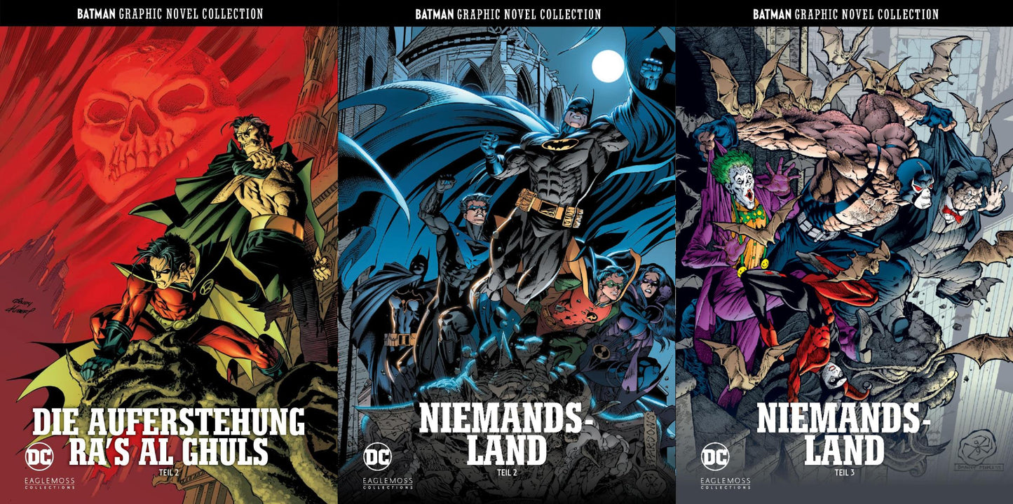 Batman Graphic Novel Collection Band 58/60/61 plus 1 exklusives Postkartenset