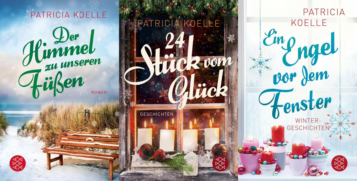 3 winterliche Romane von Patricia Koelle im Set + 1 exklusives Postkartenset