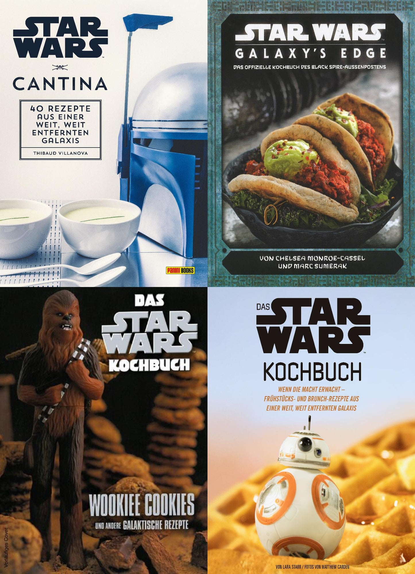 Star Wars 4 Kochbücher im Set + 1 exklusives Postkartenset