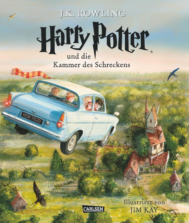 Carlsen Verlag SCHMUCKAUSGABE: Harry Potter und die Kammer des Schreckens + 1. original Harry Potter Button