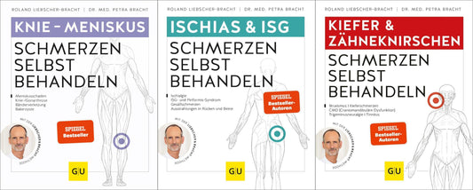 Ischiasschmerzen & Knieschmerzen & Kieferschmerzen selbst behandeln im Set + 1 exklusives Postkartenset