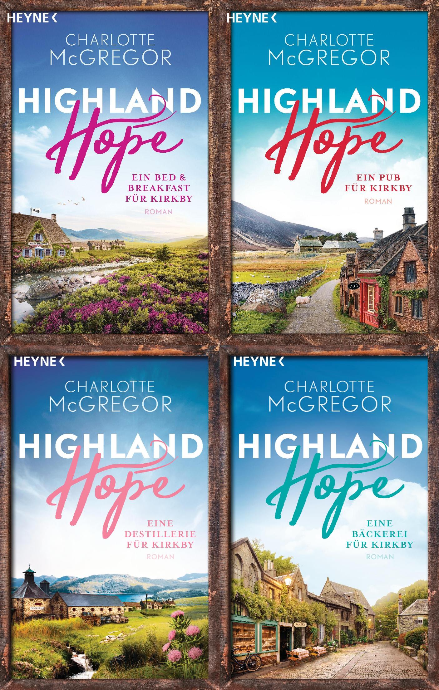 Die Highland-Hope-Reihe Band 1-4 plus 1 exklusives Postkartenset