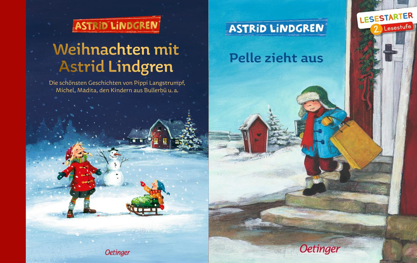 Weihnachten mit Astrid Lindgren + Pelle zieht aus + 1 exklusives Postkartenset