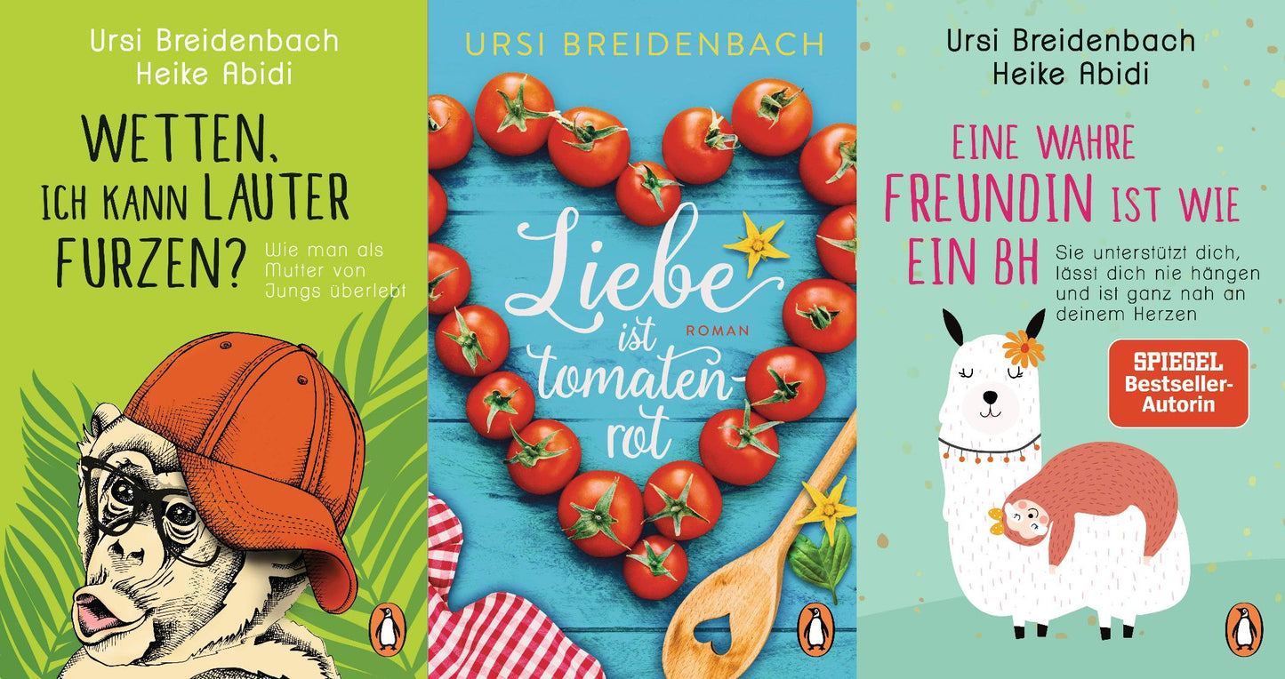 3 humorvolle Titel von Heike Abidi und Ursi Breidenbach + 1 exklusives Postkartenset