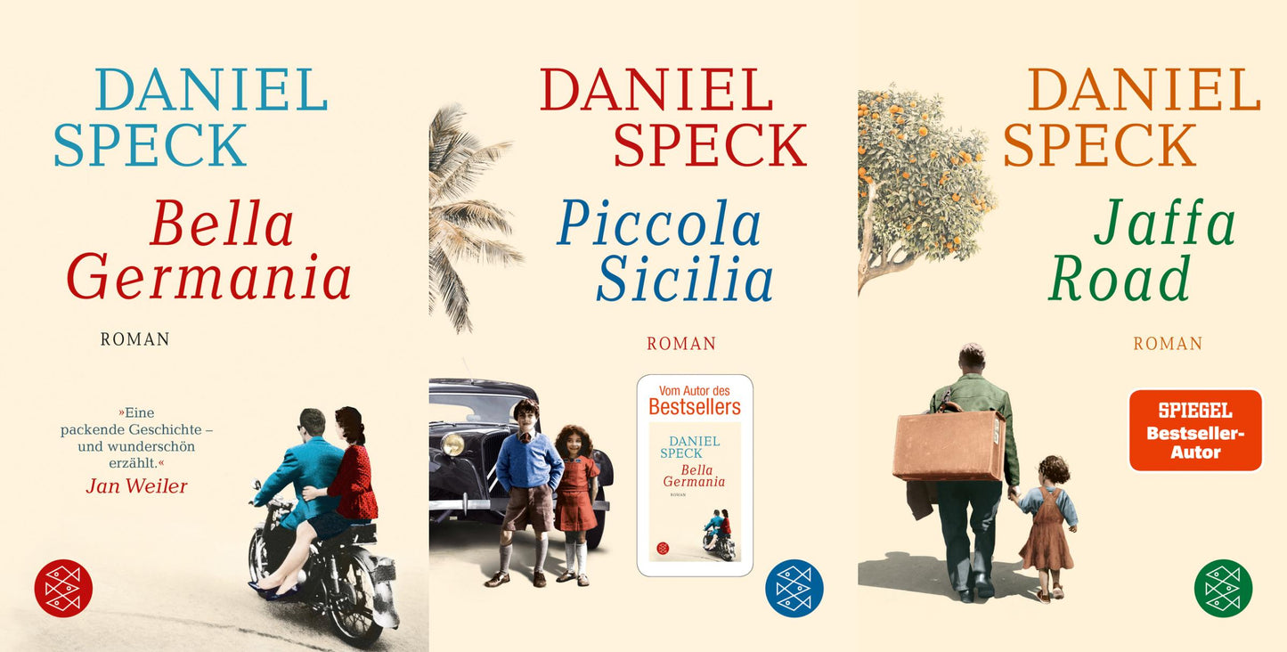 Bella Germania/ Piccola Sicilia/ Jaffa Road im Set + 1 exklusives Postkartenset