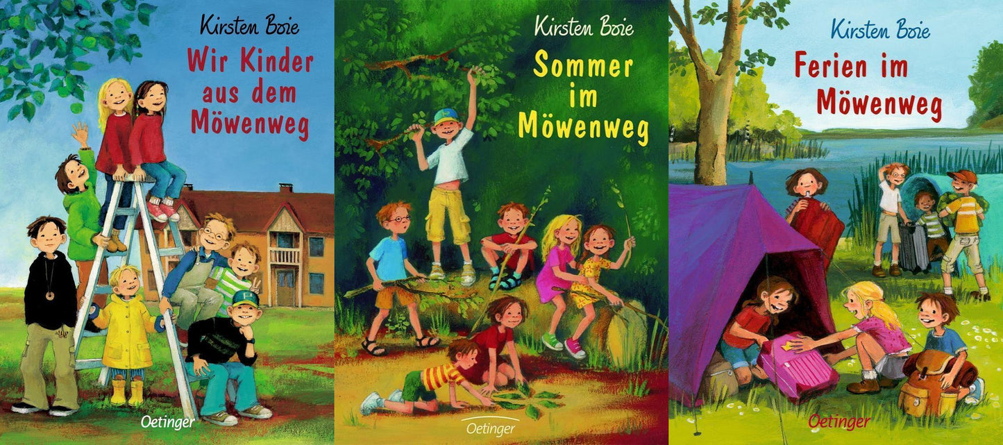 Die Kinder aus dem Möwenweg 3 Bücher im Set + 1 exklusives Postkartenset