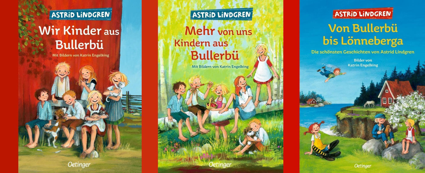 Wir Kinder aus Bullerbü 1 und 2 + Von Bullerbü bis Lönneberga + 1 exklusives Postkartenset