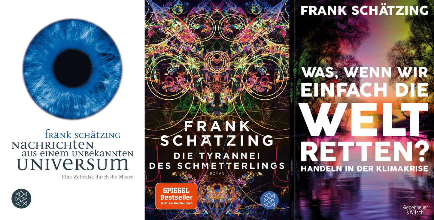 Frank Schätzing: 3 Thriller im Set + 1 exklusives Postkartenset