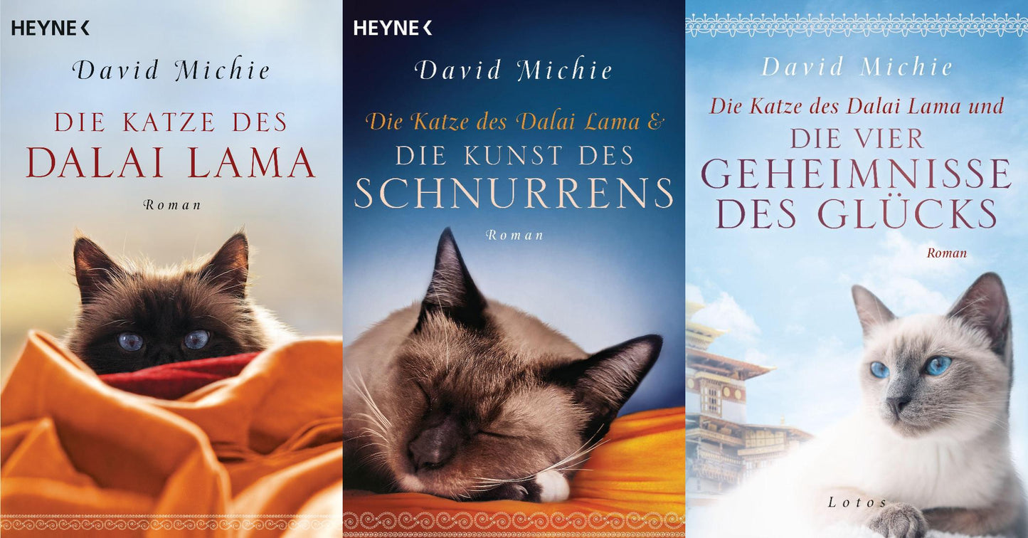 Die Katze des Dalai Lama....3 Bände im Set + 1 exklusives Postkartenset