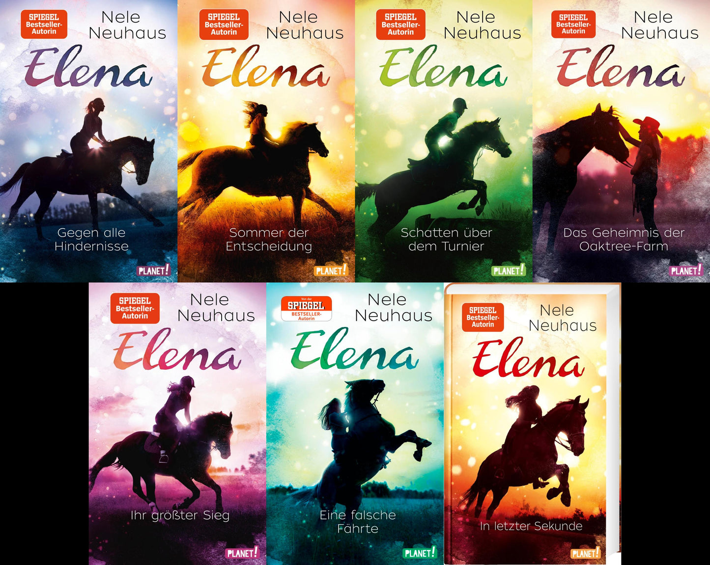 Elena - Ein Leben für Pferde Band 1-7 plus 1 exklusives Postkartenset
