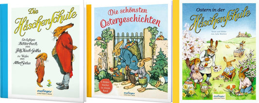 2 Geschichtenbücher der Häschenschule + Ostergeschichten + 1 exklusives Postkartenset