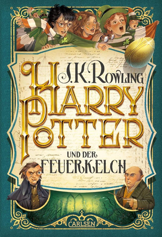 Carlsen Verlag Harry Potter und der Feuerkelch (4. Band, Gebundene Ausgabe) + 1x original Harry Potter Button