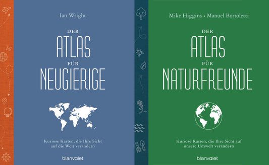 Der Atlas für Neugierige + Der Atlas für Naturfreunde + 1 exklusives Postkartenset