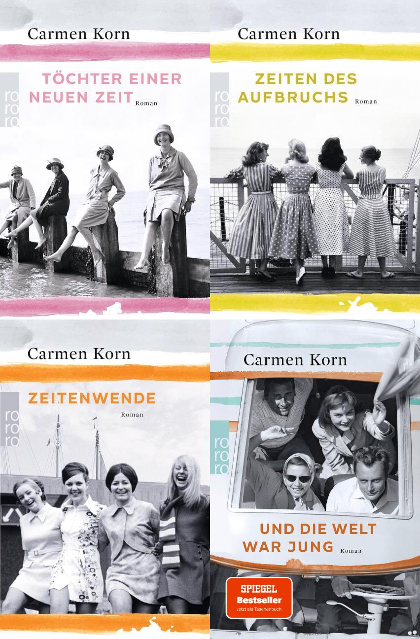 Die Jahrhundert-Trilogie + Die Welt war jung von Carmen Korn + 1 exklusives Postkartenset