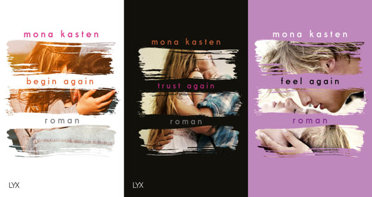Mona Kasten Again-Reihe Band 1-3 plus 1 exklusives Postkartenset