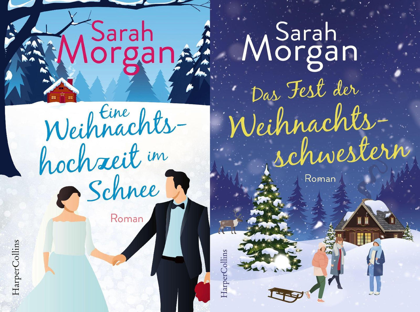 2 wunderschöne Weihnachts-Romane von Sarah Morgan + 1 exklusives Postkartenset