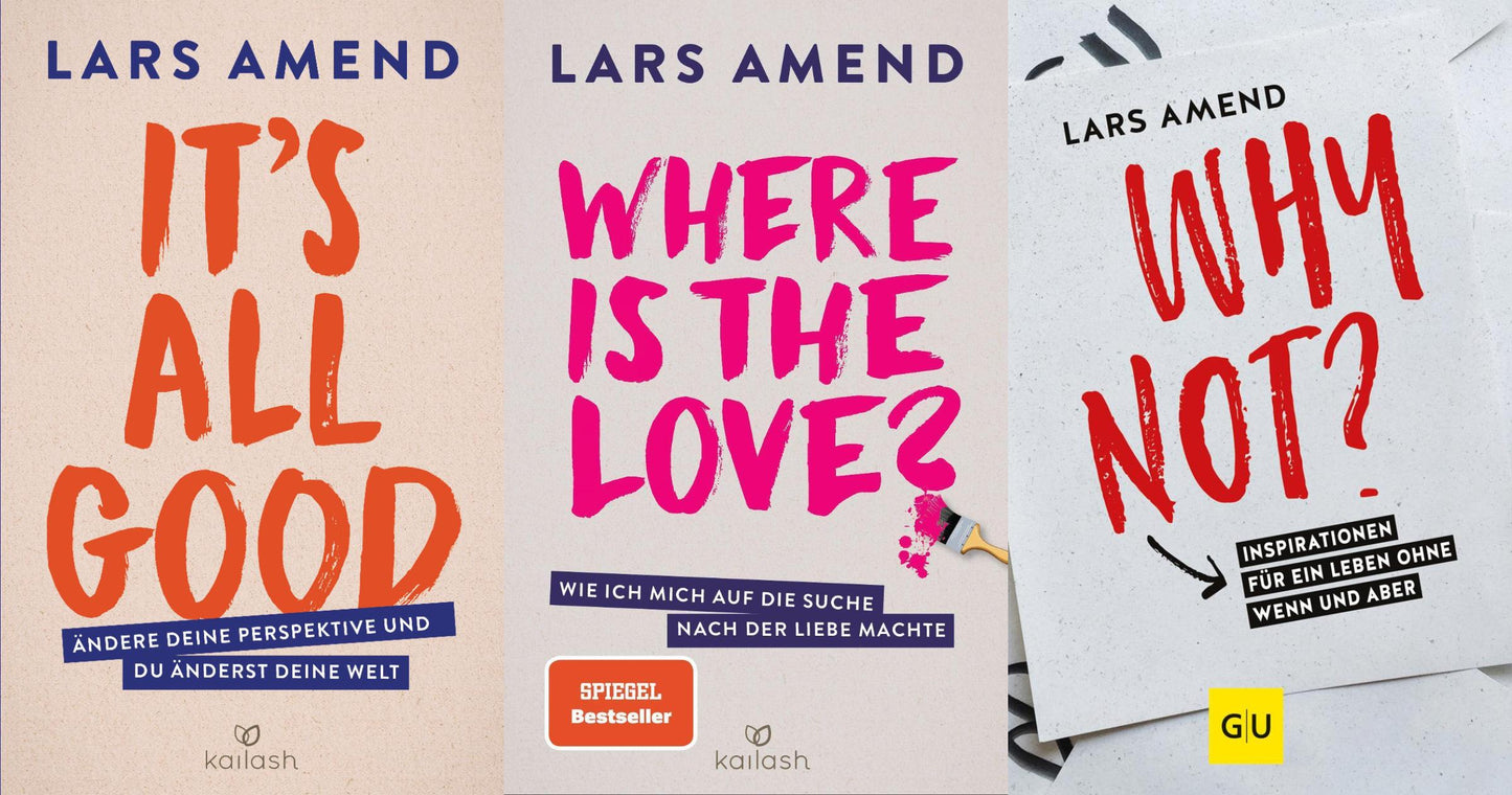 It's All Good + Where is the Love? + Why Not? von Lars Amend plus 1 exklusives Postkartenset