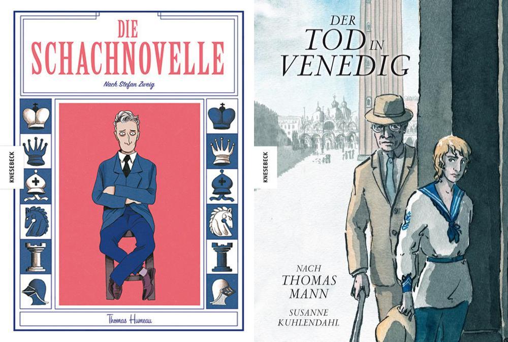 Die Schachnovelle + Der Tod in Venedig als Graphic Novel + 1 exklusives Postkartenset