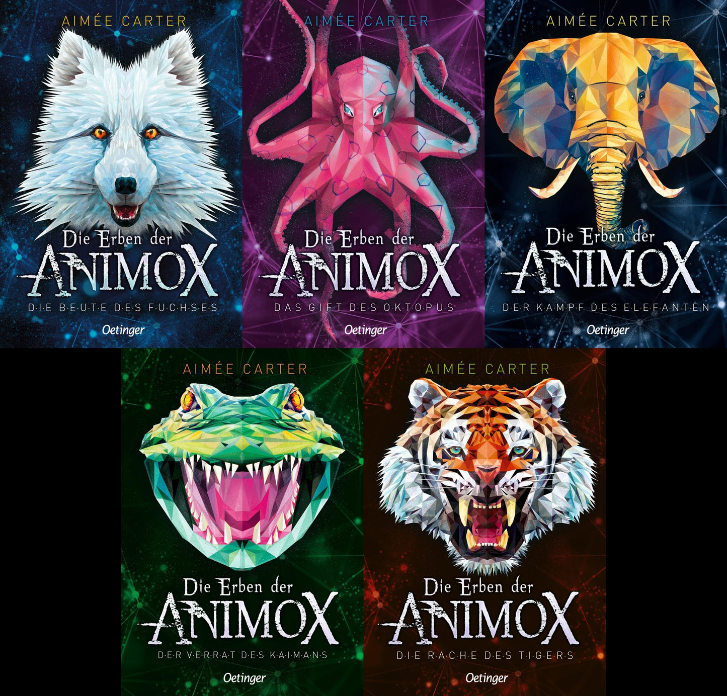 Die Erben der Animox Band 1-5 plus 1 exklusives Postkartenset