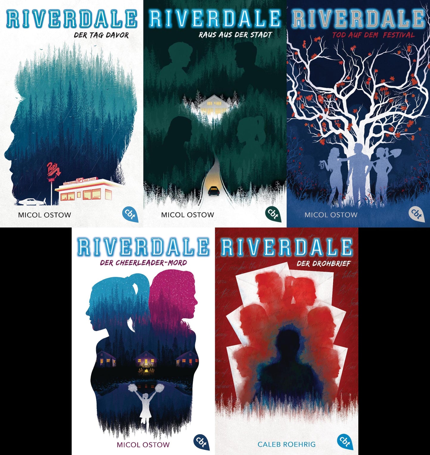 Die RIVERDALE-Reihe 1-5 Bücher zur Serie + 1 exklusives Postkartenset