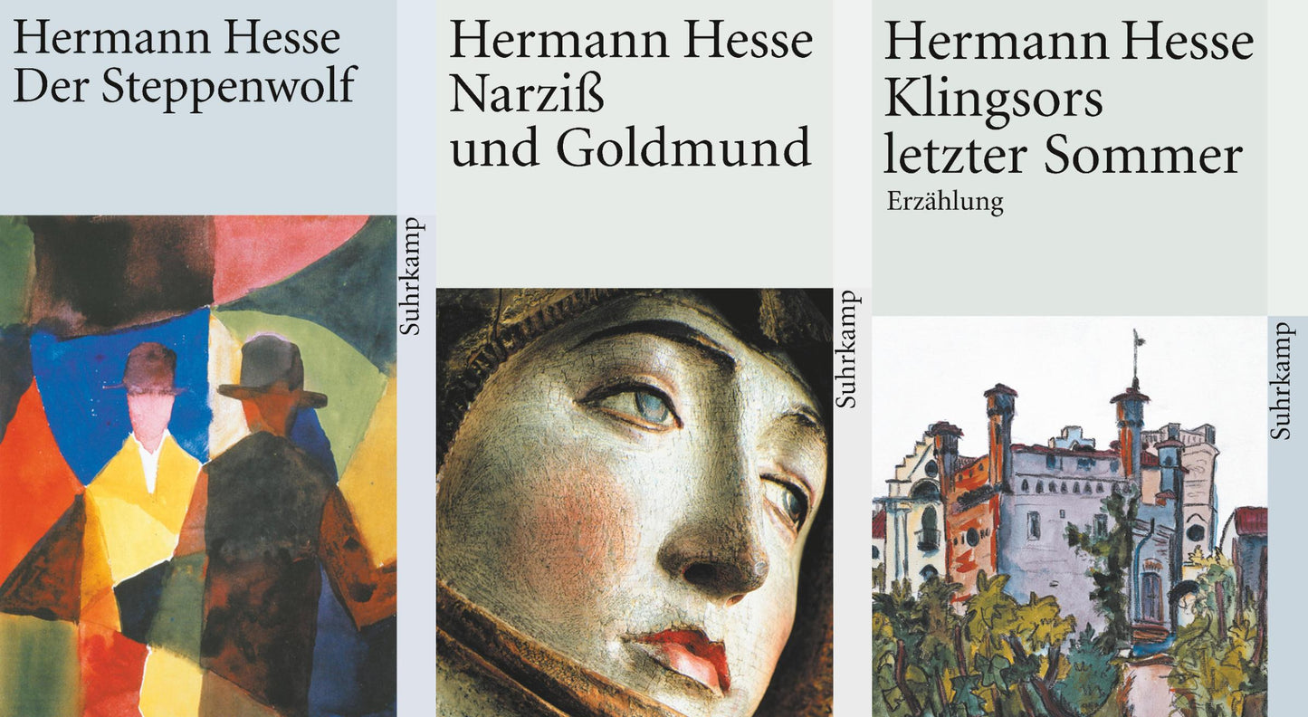 Hermann Hesse - 3 Titel im Set plus 1 exklusives Postkartenset
