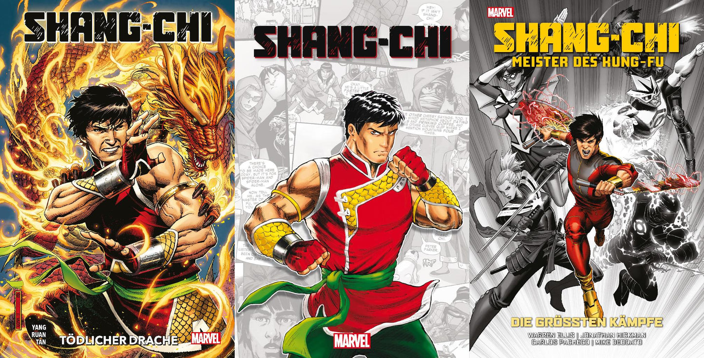Shang-Chi: 3 Comics im Set + 1 exklusives Postkartenset