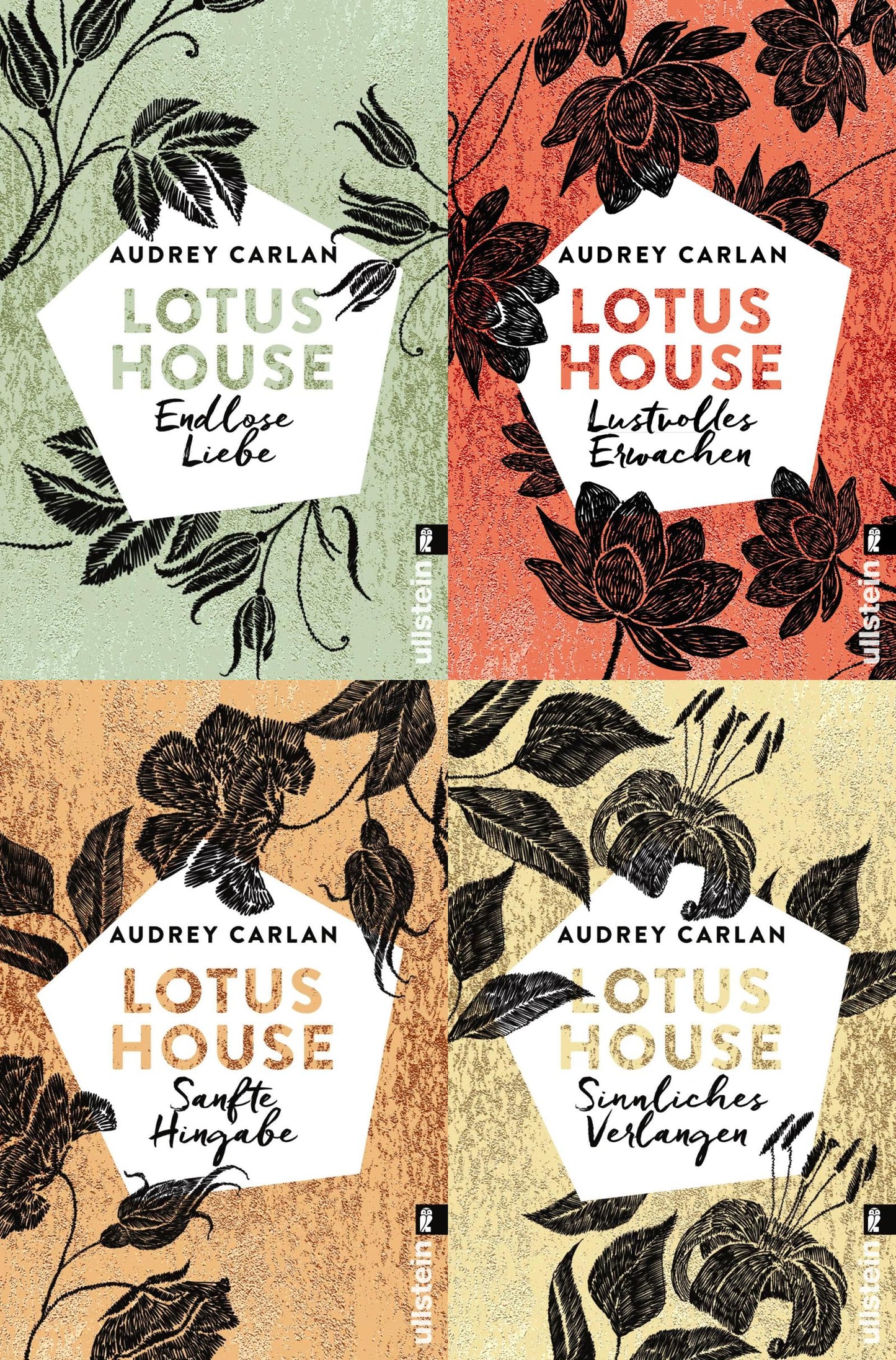 Die Lotus House-Serie Band 1-4 plus 1 exklusives Postkartenset