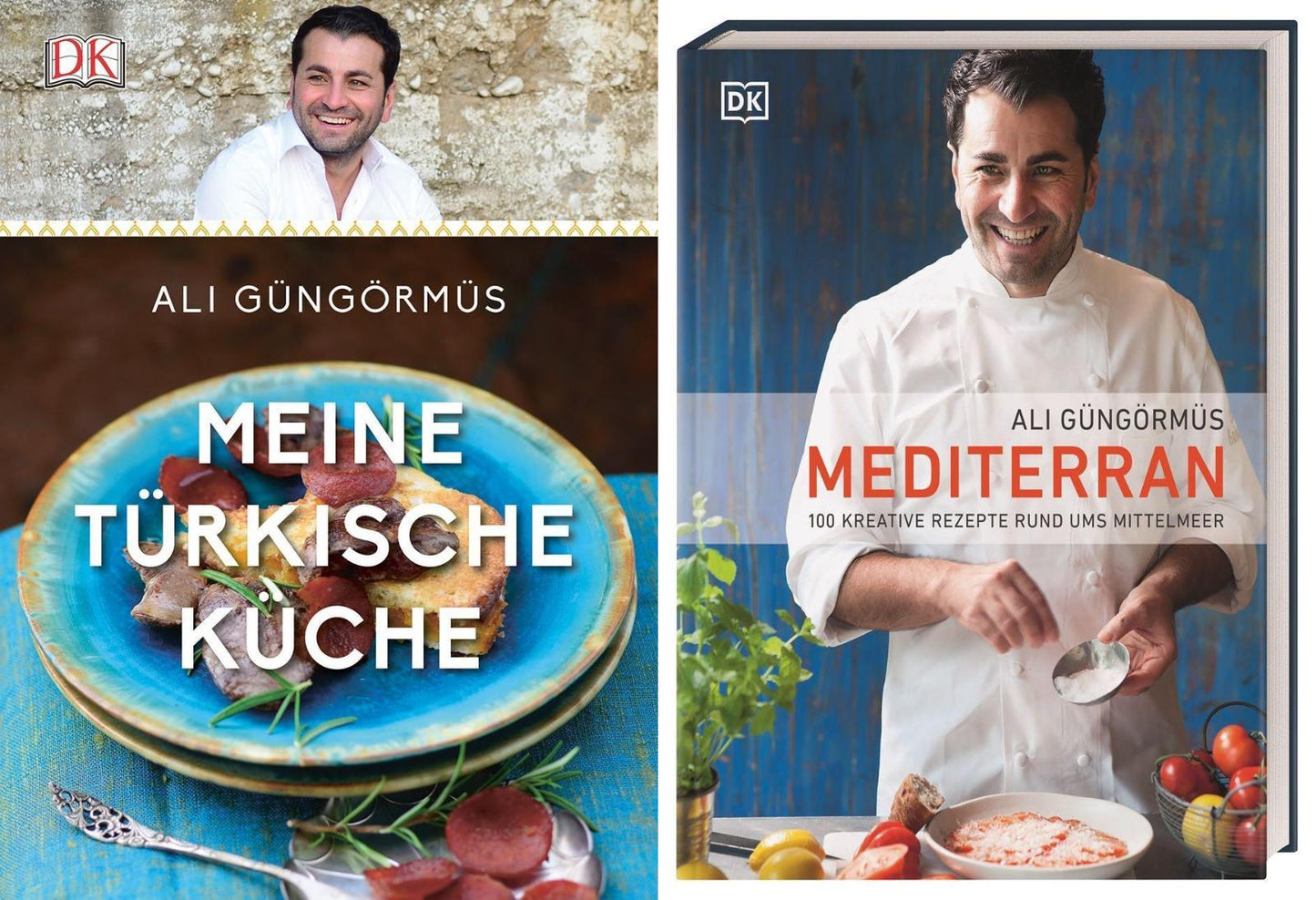 Meine türkische Küche + Mediterran: 2 Kochbücher von Ali Güngörmüs im Set + 1 exklusives Postkartenset