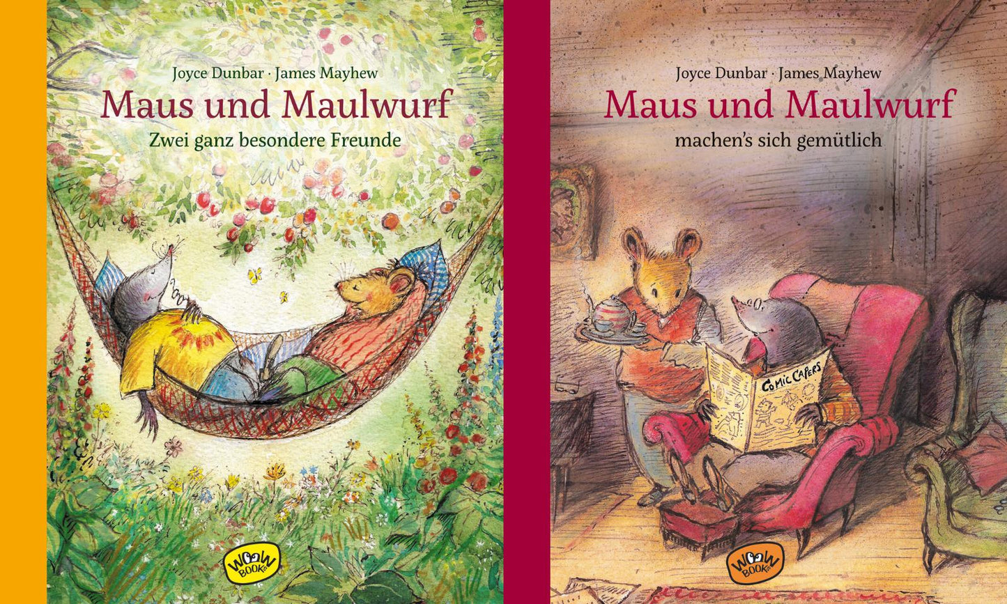 Maus und Maulwurf: 2 Geschichtenbücher im Set + 1 exklusives Postkartenset