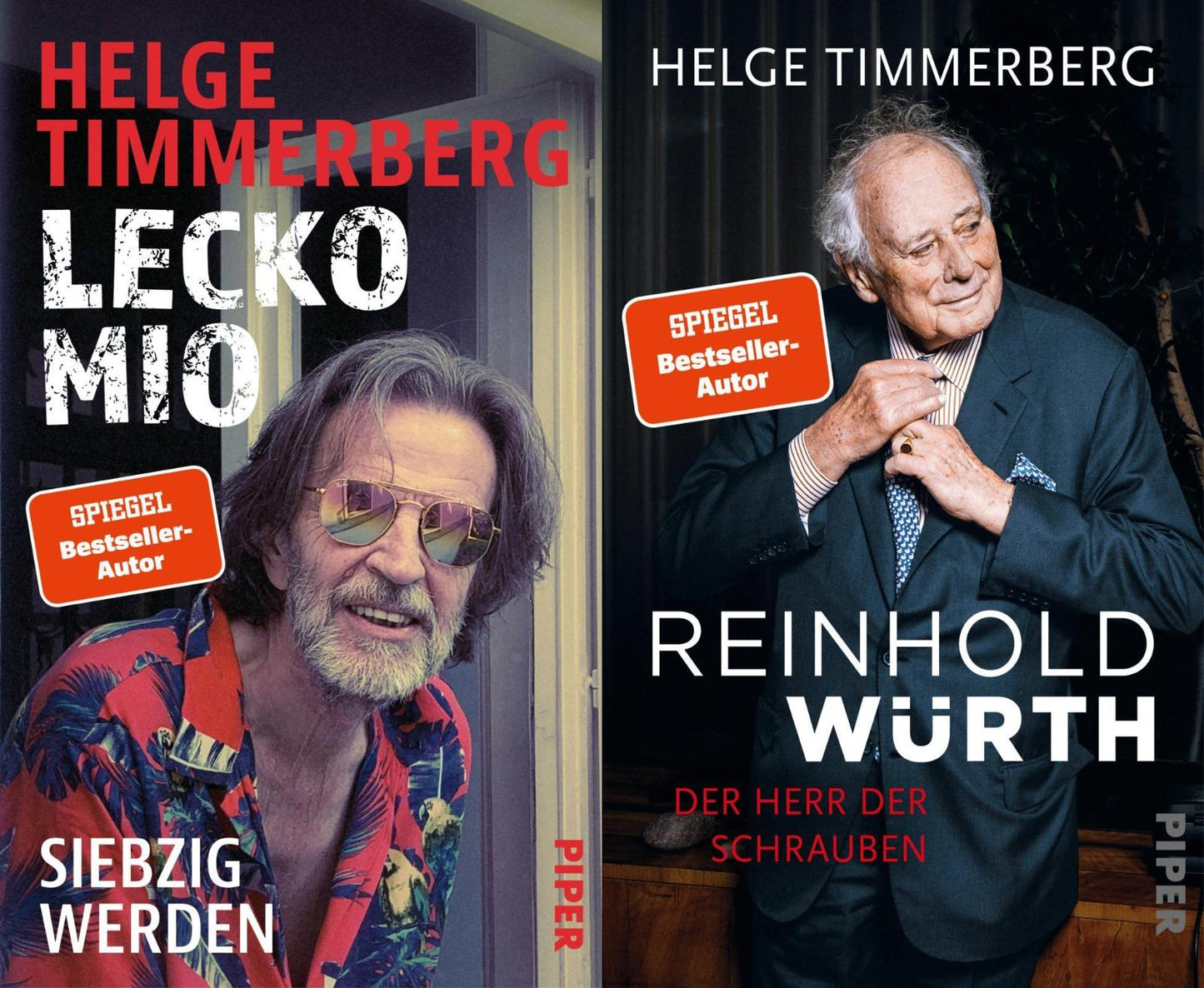 Helge Timmerberg: Lecko mio: Siebzig werden + Reinhold Würth: Der Herr der Schrauben + 1 exklusives Postkartenset