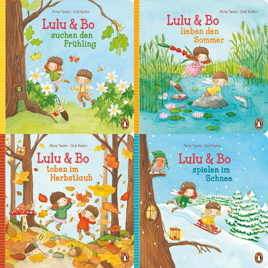 Die Lulu und Bo-Reihe Band 1-4 plus 1 exklusives Postkartenset