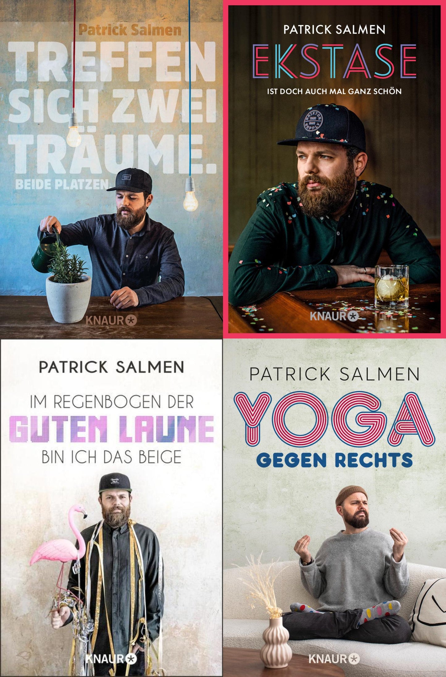 Kabarettist Patrick Salmen: 4 Titel im Set + 1 exklusives Postkartenset