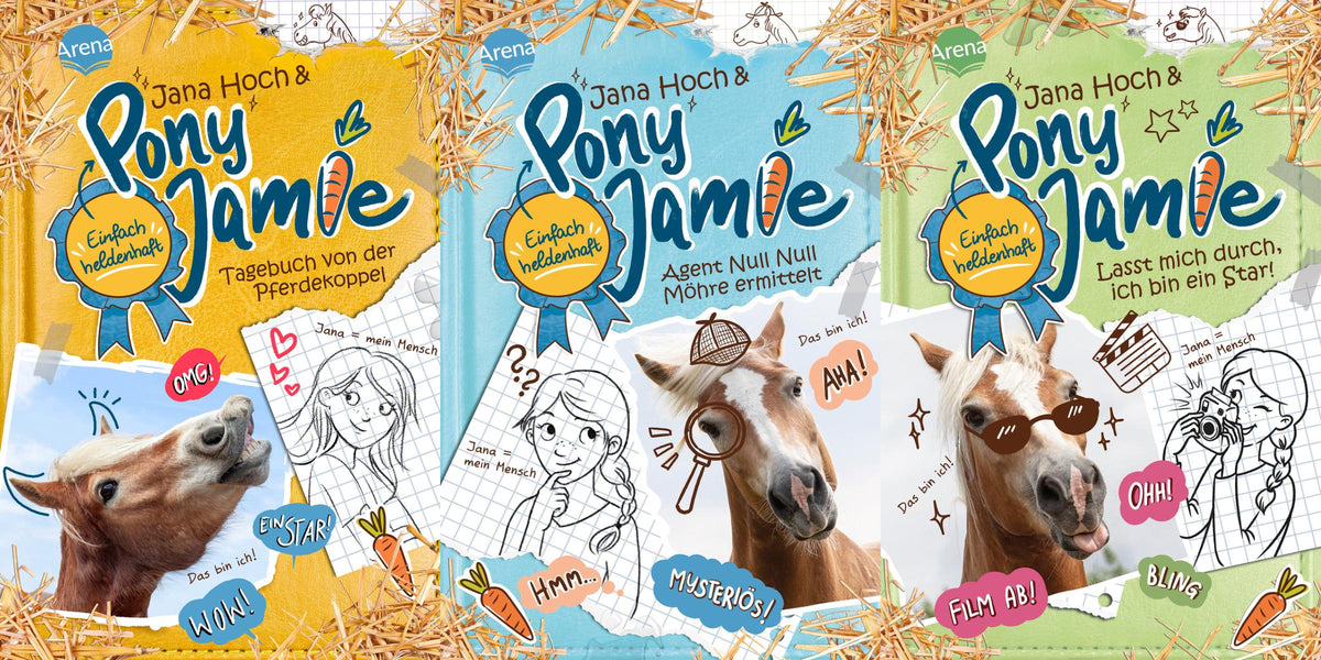 Pony Jamie-Reihe Band 1-3 plus 1 exklusives Postkartenset