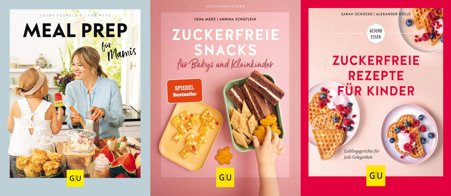 Meal Prep für Mamis + Zuckerfreie Snacks für Babys und Kleinkinder + 1 exklusives Postkartenset